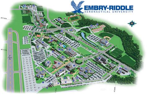 embry riddle aeronautical university daytona beach campus map